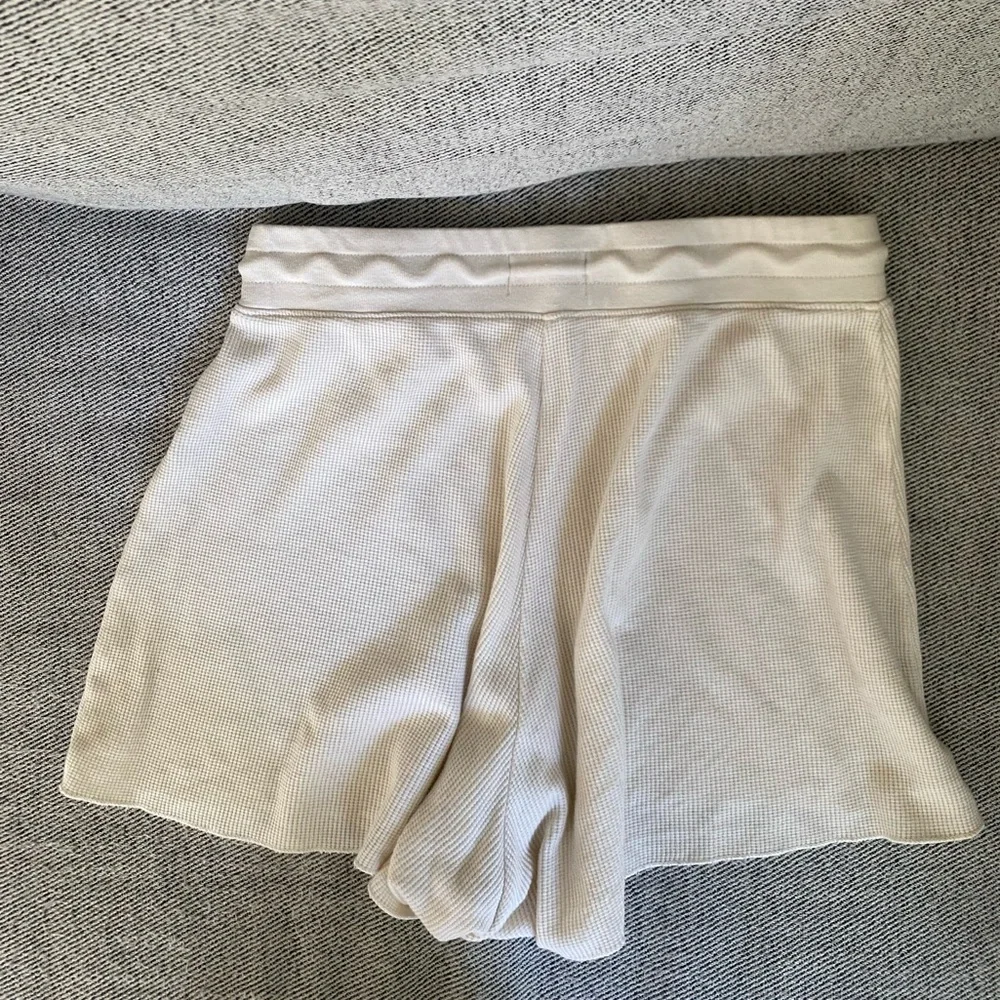 MATE the Label Cream Ribbed Drawstring Shorts - Picture 11 of 13